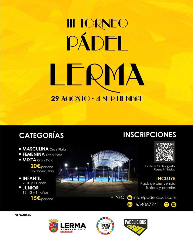 III Torneo Pádel Lerma padelicious