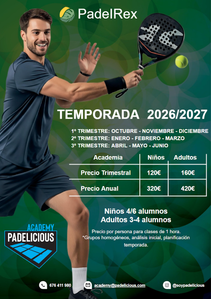 ESCUELA 2026-27 PADELREX